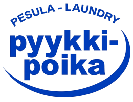 Pyykkipoika logo. Pesula Helsingissa